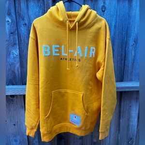 Men’s Mitchell & Ness Bel Air Athletics Yellow Hoodie Size Medium